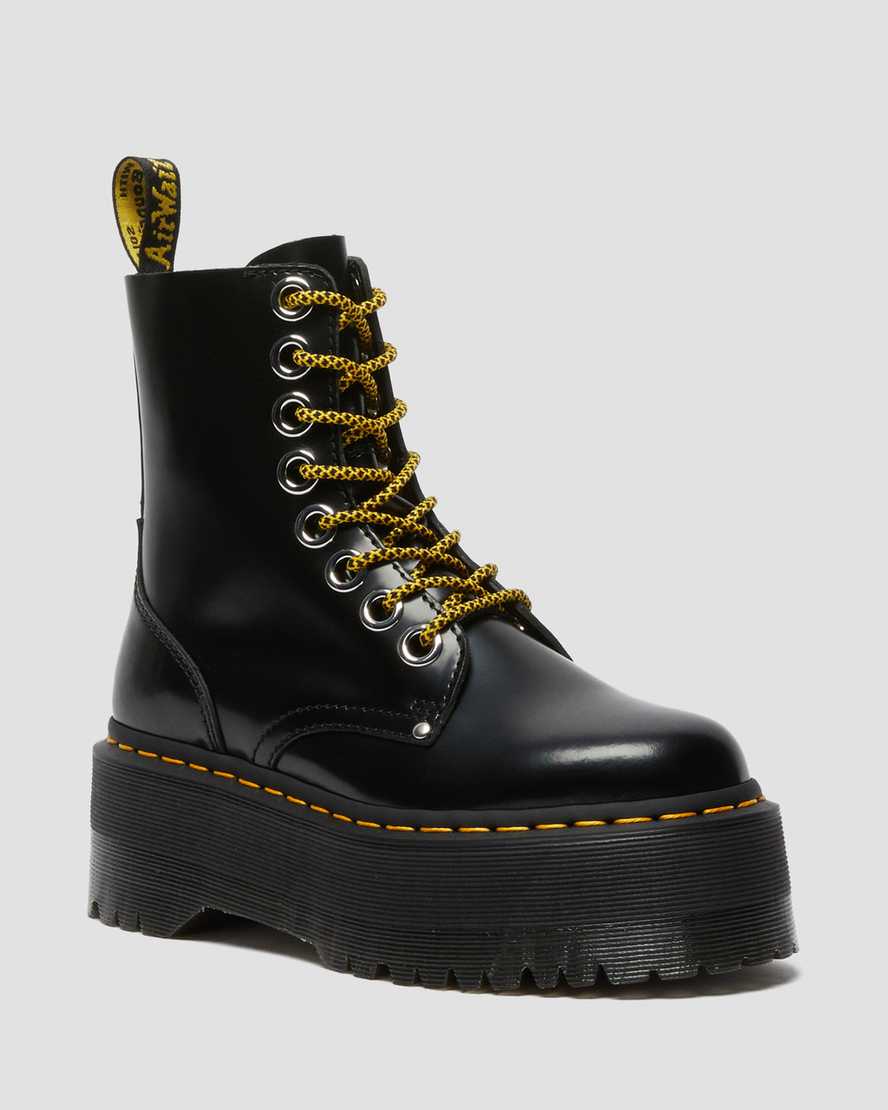 Dr. Martens Jadon Max Platform Støvler Dame Svart [8307KDZVB]